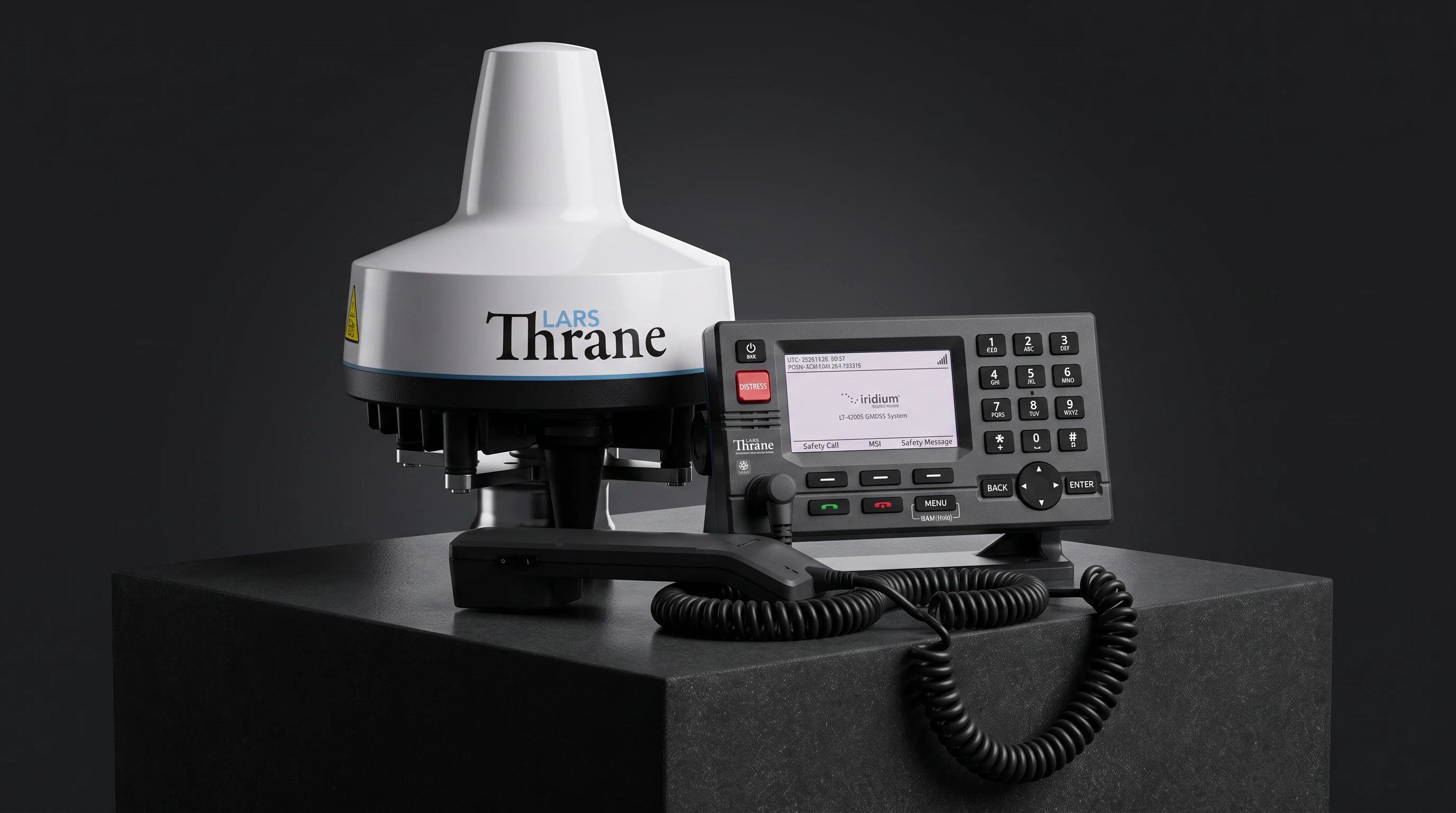 Lars Thrane Iridium GMDSS terminal with handset
